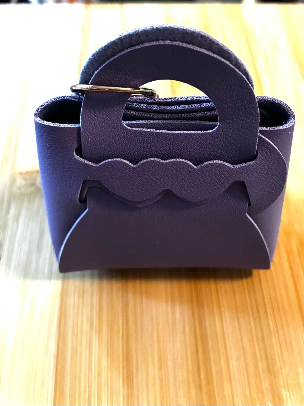 Purple Mini Handbag Keychain